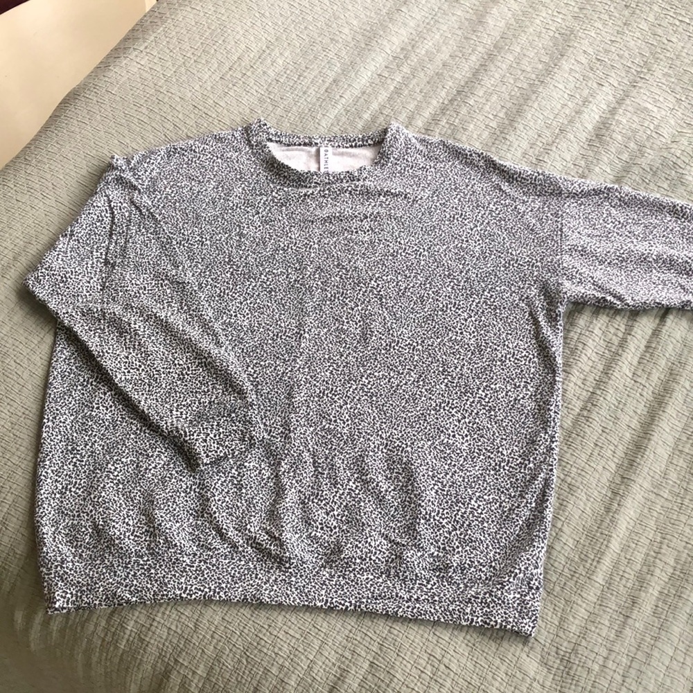 Athleta Monochrome Leopard Print sweatshirt